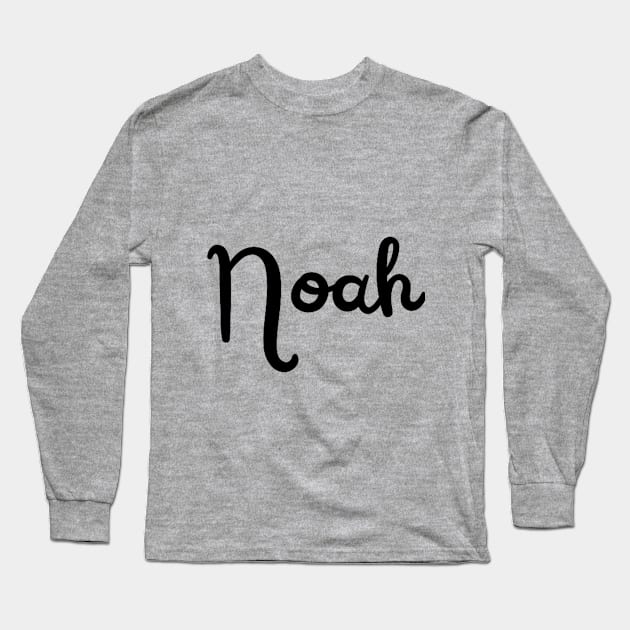 Popular Named Noah Long Sleeve T-Shirt by Tiny Monarch Designs JA